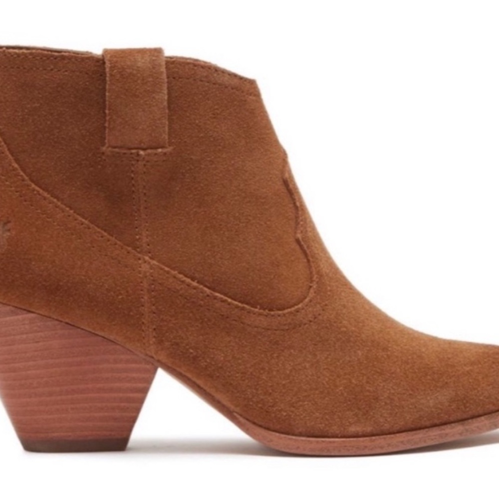 Frye Brown Suede Ankle Booties